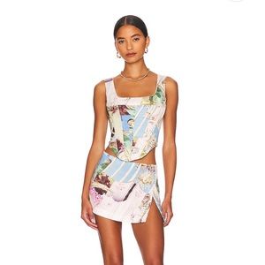 Miaou Set - Baroque Micro Mini & Corset